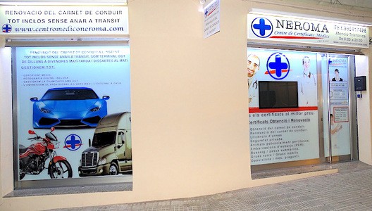 El contacto con centro medico neroma sant feliu certificados medicos y renovacion del carnet de conducir
